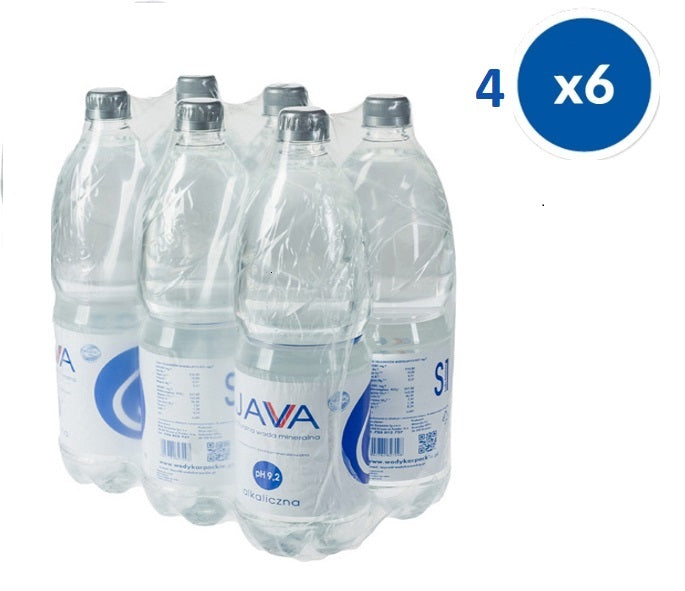 JAVA prírodná alkalická voda - 1,5L (4x6ks) – Voda JAVA